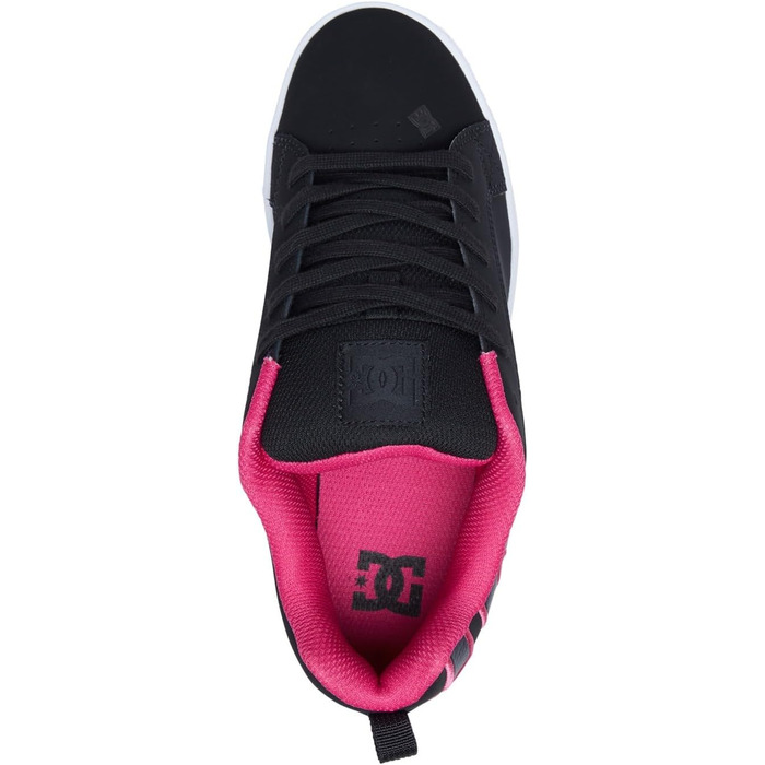 Кросівки DC Shoes Court Graffik для жінок, чорно-рожеві, розмір 40.5 EU