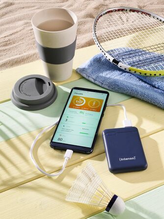 Powerbank Intenso XS 5000mAh: зарядний пристрій для смартфона, планшета, MP3-плеєра, цифрової камери (блакитний)
