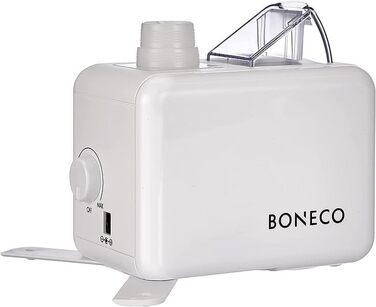 Ультразвуковий зволожувач повітря BONECO U7146 для подорожей, під пляшку 0,5 л, автоматичне вимкнення, індикатор рівня води, для кімнат до 20 м², білий