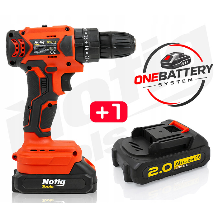 Акумуляторний шурупокрут Notig Tools 20 V N4343