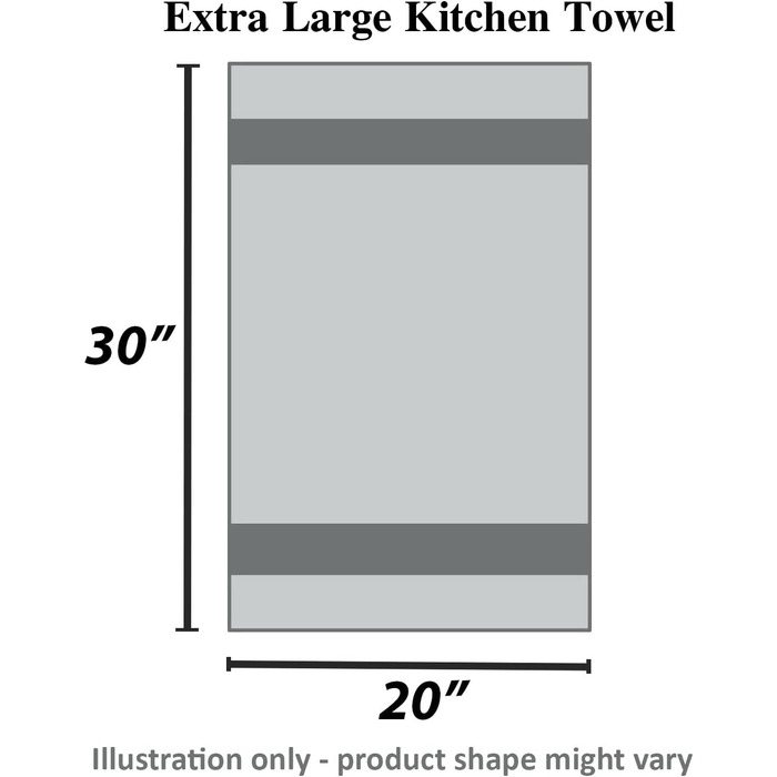 Urban Villa Salsa Striped Kitchen Towels, 100% Cotton, Multicolor, Highly Absorbent, Multi-Purpose Waffle Dish Towels for Cleaning, Soft Towels, 20 x 30 inches, 8 Pack