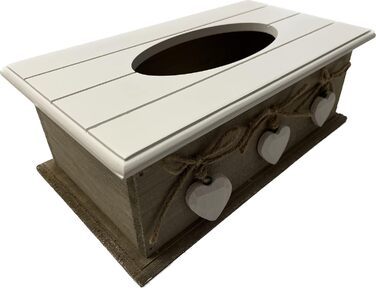 Khevga Cosmetic Tissue Box - Elegant Tissue Box in Brown, Decorative Storage for Cosmetic Tissues, Ideal for Bathroom, Living Room or Office
