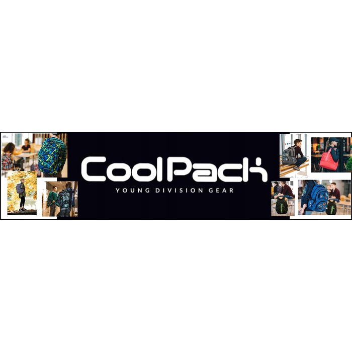 Багатосекційний шкільний рюкзак CoolPack, багатоколірний, 30 л