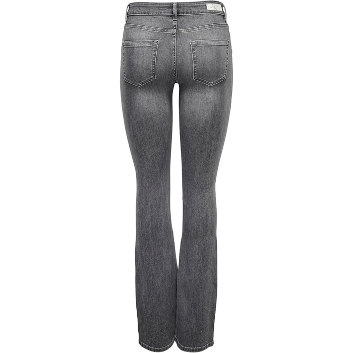 Джинси жіночі клеш ONLBLUSH сірі, середньої посадки, деним