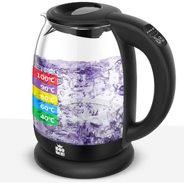 ForMe Stainless Steel Kettle 1.7 L with Temperature Setting, Temperature Selection 40-100°C | LED Digital Temperature Display | Adjustable Kettle | Teapot, Kettle, Keep-Warm Function | BPA Free (Without Tea Strainer 227)