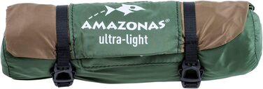 Гамак Amazonas Ultra-Light Adventure Coyote Kingsize 275x140 см, зелений/коричневий - надлегкий (180г), до 150 кг