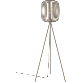 Настільна лампа EGLO Romazzina на штативі: металева тринога, чорний колір, Е27, для спальні та вітальні