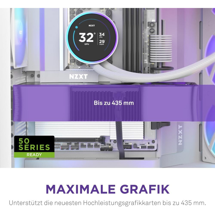 NZXT H9 Flow 2025: Корпус ПК Mid-Tower з покращеною вентиляцією, велика двокамерна конструкція, 3 x 140мм та 1 x 120мм вентилятори, підтримка радіатора 420мм, загартоване скло, підтримка Back-Connect, RGB підсвітка