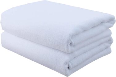 Рушники професійні для перукарів Polyte - мікрофібра, швидковисихаючі, безворсові, 50x101 см, 2 шт. (білі)