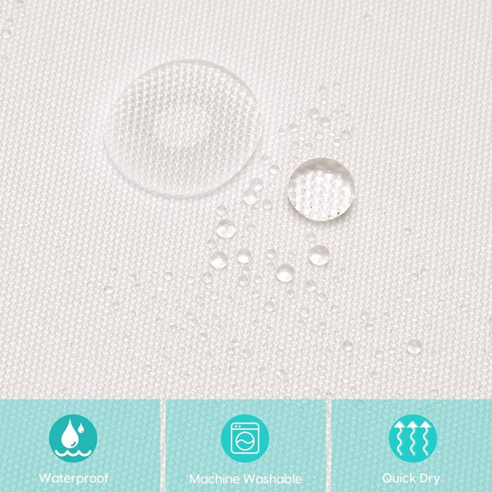 Шторка для душу Amaredom з квітковим малюнком для ванної кімнати, кольорові листки, комплект з гачками - 120x200 см