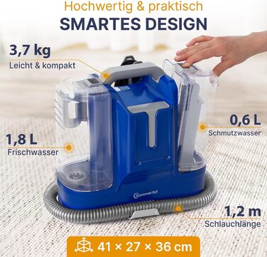 Многофункціональний пилосос MultiCleaner WS450 5-в-1 для килимів, меблів, авто та тварин. Потужний 450W, з аксесуарами та самоочищенням