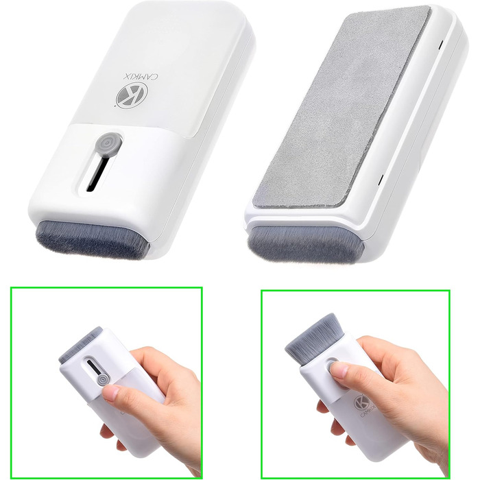 Набір для чищення електроніки Camkix 6-в-1: ключ для зняття кришок, губка для чищення, очищувач для наконечників, серветки для чищення. Підходить для клавіатур, навушників, слухових апаратів, смартфонів та ноутбуків.