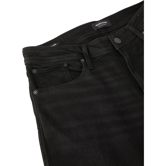 Джинси чоловічі JACK & JONES Clark Stretch Straight Fit, чорні (33W/32L)