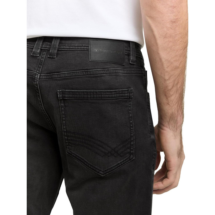 Джинси чоловічі Tom Tailor Marvin Straight (34W/36L, Used Dark Stone Black Denim)