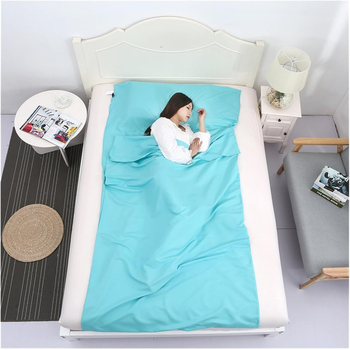 GIJMZY Sleeping Bag Liner Breathable Portable Sleeping Bag Liner Sleeping Bag Camping Mat Outdoor Sleeping Bag Set Hotel Room Liner