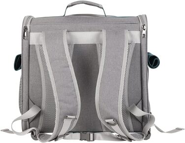 Транспортна сумка для домашніх тварин: котів та собак до 10 кг, рюкзак, дихаюча, складана, блакитна, для подорожей, схвалена авіакомпаніями