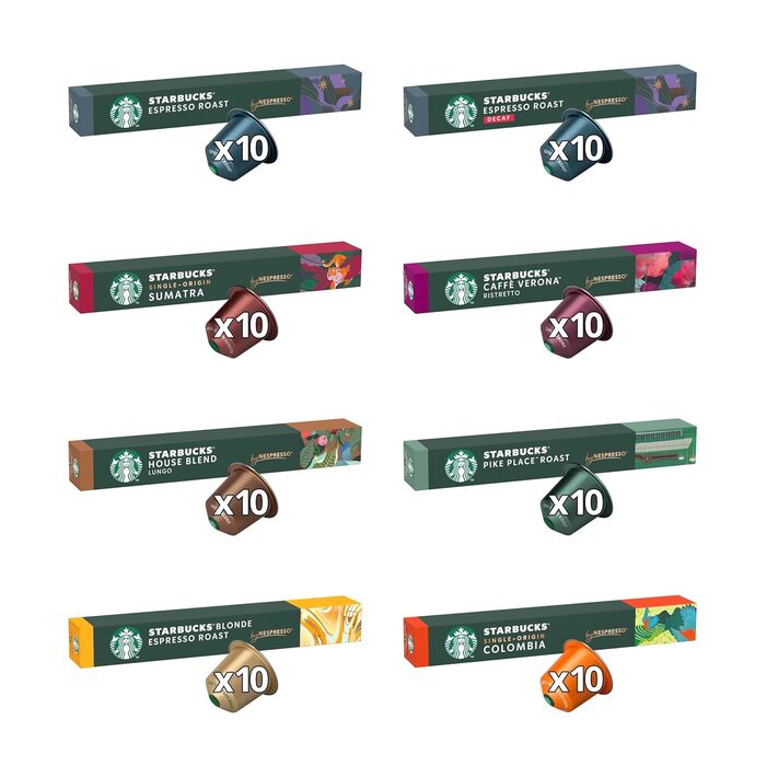 Капсули для кави Nespresso STARBUCKS Discovery Variety Pack – 100 шт. (різні смаки)