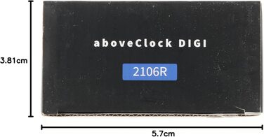 Цифровий будильник aboveClock з дерев'яним корпусом: LCD-дисплей з температурою та датою, функція Snooze, підсвічування, для спальні