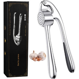 Пресс для часнику з нержавіючої сталі, для миття в посудомийній машині, професійний прес для часнику, кухонний аксесуар