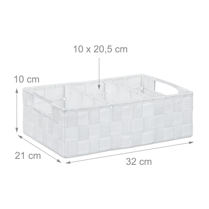 Relaxdays Storage Basket with Compartments