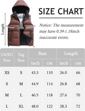 Чоловіча зимова жилетка AIEOE з PU, без рукавів, для активного відпочинку з капюшоном, термо, стеганий, теплий, водонепроникний (L, червона стеганий жилетка)