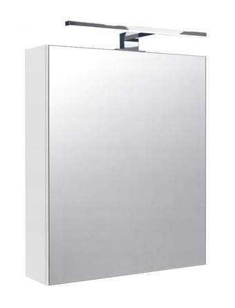 Шафа у ванну кімнату з дзеркалом та LED-підсвіткою Better Home, 50 x 60 x 14 см
