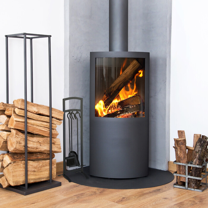 Relaxdays 4-piece fireplace set