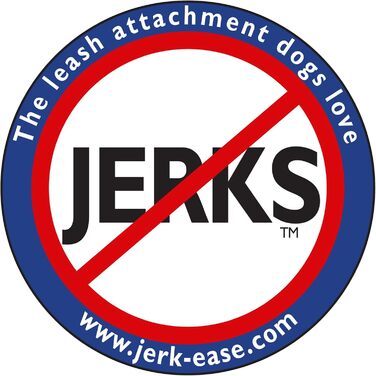 JERK-EASE амортизатор для повідка – банджі-подовжувач для собак, патентований захист від ривків, підходить для будь-якого повідка, нашийника чи шлейки, ідеально для рулеток