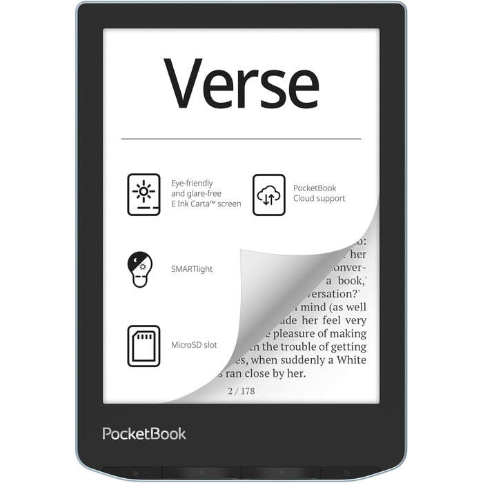 PocketBook Verse - електронна книга, колір блакитний