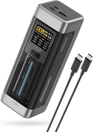 Power Bank CUKTECH 20: 25000mAh, 140W, PD3.1, 3 порти, цифровий дисплей, для ноутбуків, MacBook, Xiaomi, Galaxy, iPhone
