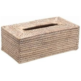 Decor Walther Paper Napkin Box - Rattan beige - 25 x 14 cm, h 10 cm