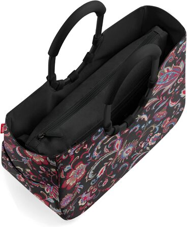Reisenthel Loopshopper M Frame OS7063 Paisley Black Shopping Bag, 40 x 26 x 20 cm, 12 Liter Volume