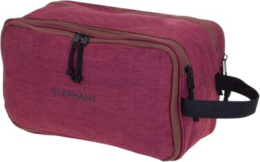 Туалетна сумка-органайзер для подорожей Elephant: велика, для жінок та чоловіків, червона, бордово-коричнева