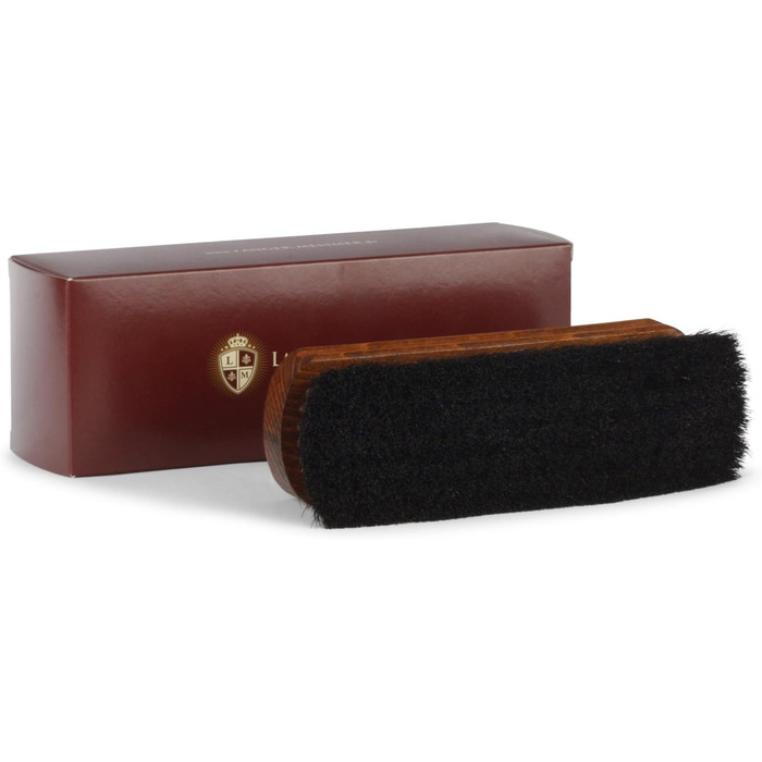 Langer & Messmer shoe brush made of fine horsehair for effectively polishing your shoes - The polishing brush for professional shoe care - Available individually or in a 2-piece set (Light / Dark)
