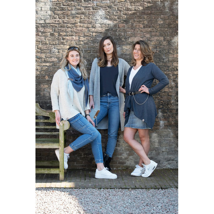 В'язана жилетка KNIT FACTORY Luna Lange - жіноча жилетка з вовни, великий в'яз, сірий колір, преміум якість