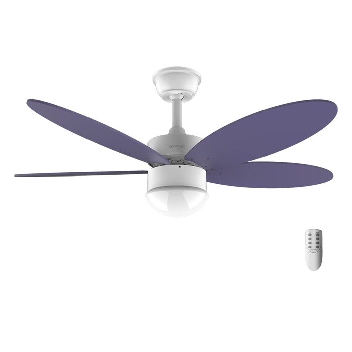 Стельовий вентилятор Cecotec EnergySilence Aero 4260 Purple 42 дюйми з LED підсвіткою та пультом ДУ