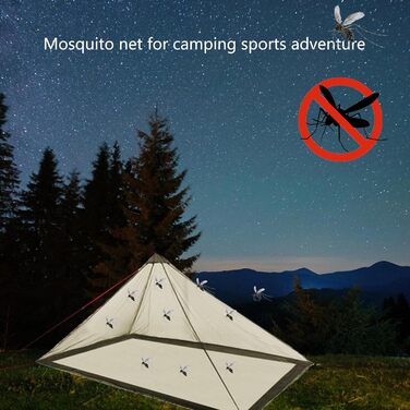 PLCPDM Camping Bed Mosquito Net Carrying Bag Triangular Mosquito Net Outdoor Bug Net Camping