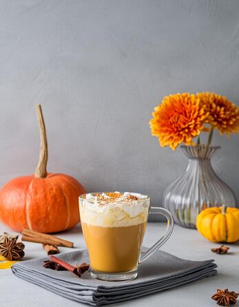 Набір кавових чашок KROSNO Glasmark 1992 (6 шт., 200 мл) з ручкою, для чаю, кави, напоїв, миття в посудомийній машині