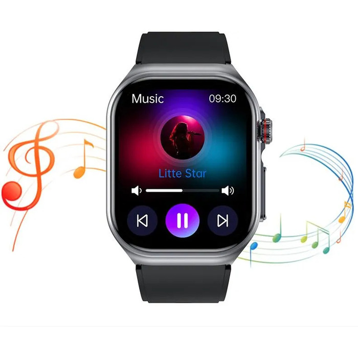 Смарт-годинник Rubicon RNCF36 з функціями моніторингу здоров'я, чорний