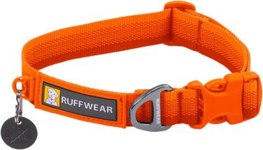 Нашийник для собак Ruffwear Front Range з V-подібним кільцем, регульований, зручний, м'який, для повідка, 11'-14' (Blaze Orange, 14'-20')
