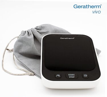 GERATHERM vivo – Точний цифровий тонометр на плечі та пульсометр для двох користувачів з контролем положення манжети та індикатором ВООЗ