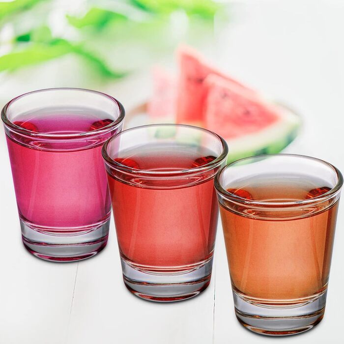 Набір склянок для шотів Tebery 30 шт, 6cl (2oz) для текіли, віскі, горілки - міцне скло