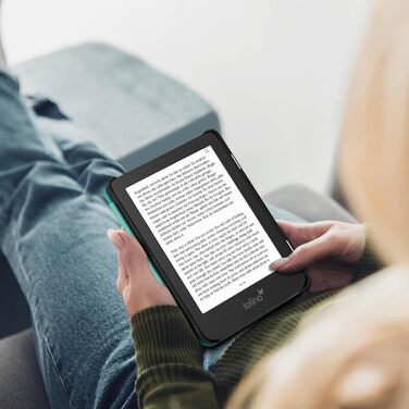 Чохол Fintie для Tolino Shine Color/Shine(2024)/Shine 4(2022) & Kobo Clara Colour/Clara BW(2024)/Clara 2E(2022) eReader - ультратонкий з авто-сном/пробудженням та магнітною застібкою, блакитний мармур (Z - смарагдовий)