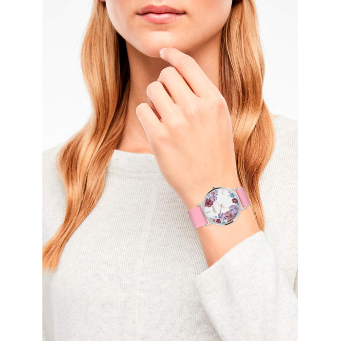 Годинник наручний s.Oliver для жінок, кварцовий, аналоговий, з силіконовим ремінцем, водостійкий 3 bar, у подарунковій коробці (рожевий)