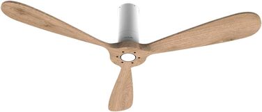 Стеляний вентилятор Cecotec EnergySilence Aero 5500 Black Aqua Connected з Wi-Fi та пультом дистанційного керування. 40 Вт, діаметр 52 дюйми, 3 лопаті, IP44, зимовий/літній режим, таймер (дерево)