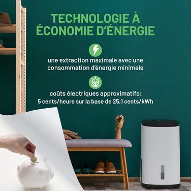 Зволожувач повітря Meaco Arete® One 10L з HEPA-фільтром для дому 42 м² | Очищувач повітря