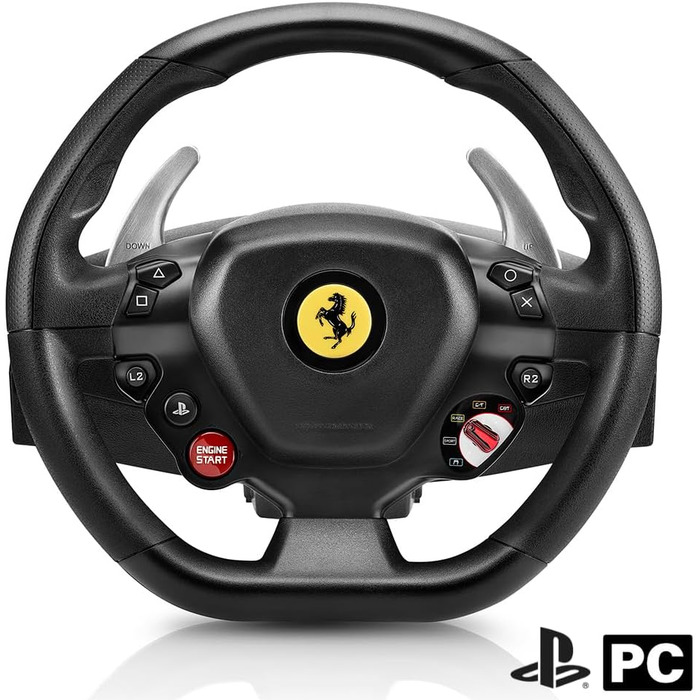 Руль Thrustmaster T80 RW Ferrari 488 GTB для PlayStation - Реалістичне водіння та перемога на трасі