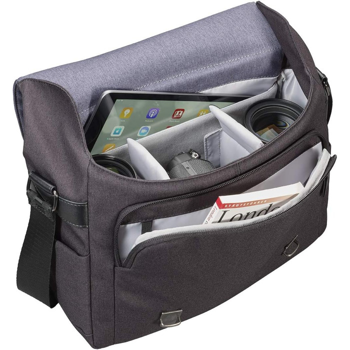 Сумка Cullmann Bristol Maxima 333+ для камери в стилі Messenger, з відділом для планшета, блакитна, 300x210x100 мм