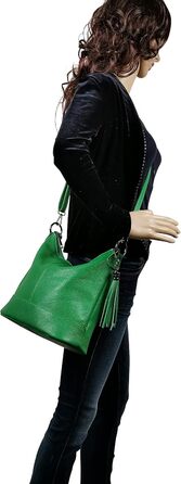 Сумка жіноча AmbraModa GLX09 з натуральної шкіри оранжевого кольору через плече