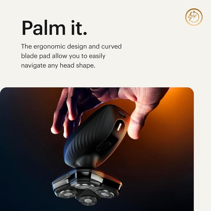 MANSCAPED® The Dome Shaver™ Plus - Електричний голкострум для тіла чоловічий, USB-C, SkinSafe® та FlexAdjust